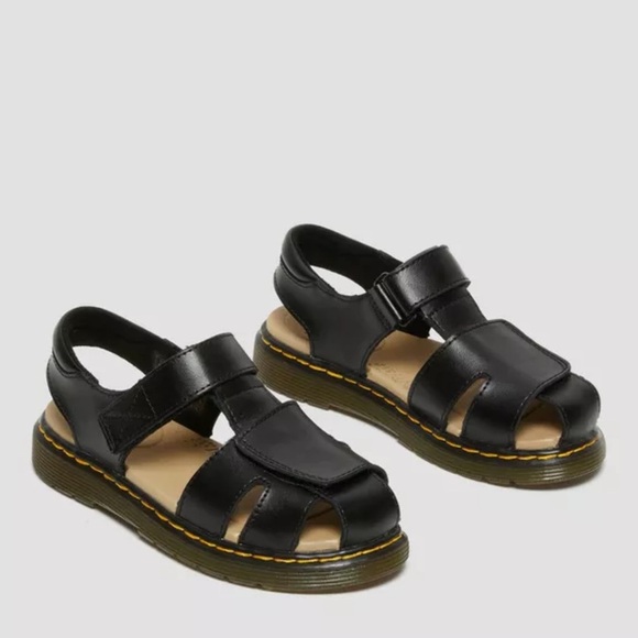 Dr. Martens Other - Dr. Martens  New Black Kids Sandals with Velcro Straps